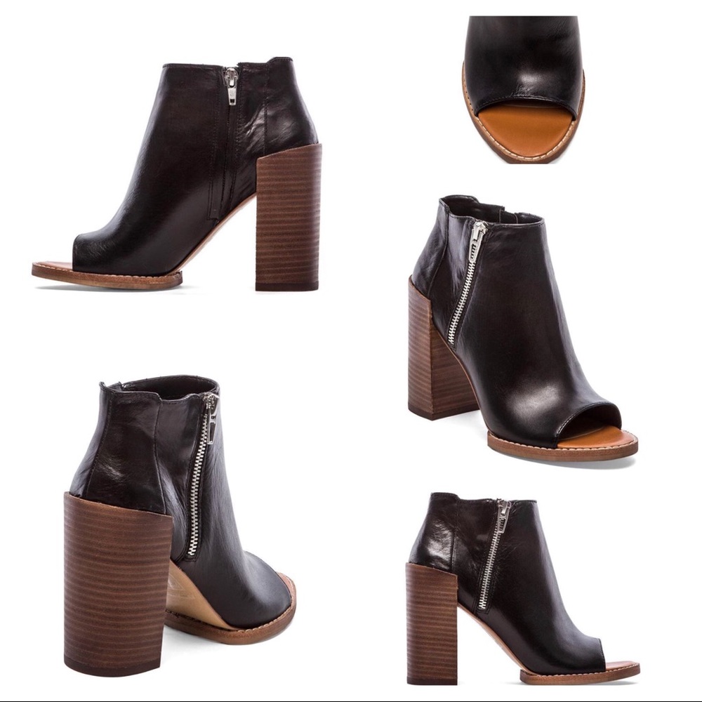 DOLCE VITA Peep Toe Stack Heel Mercy Bootie ✨